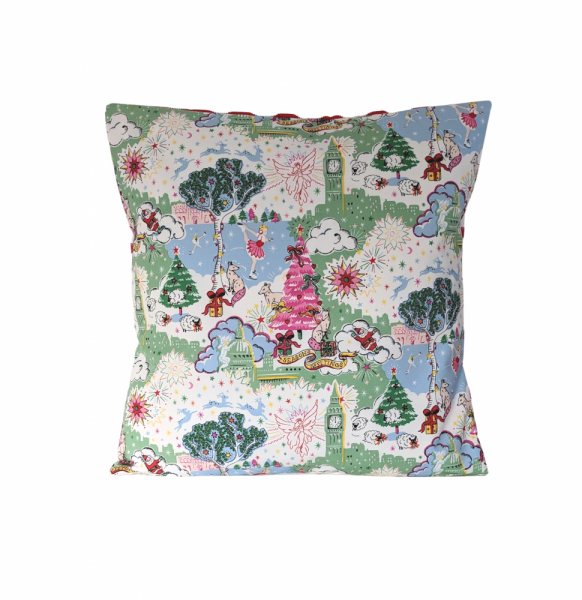 Cushion Cover in Cath Kidston Christmas Sky 16''